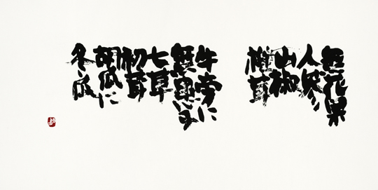 無花果人参山椒に椎茸牛蒡に無患子七草初茸胡瓜に冬瓜